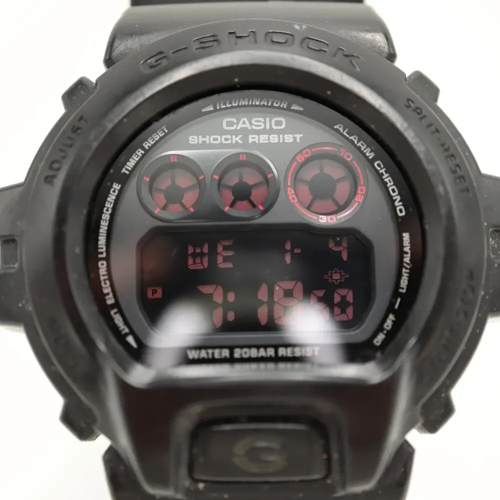 Casio G Shock Military Blackout 54mm Digital Watch 1289 DW6900MS w New Battery
